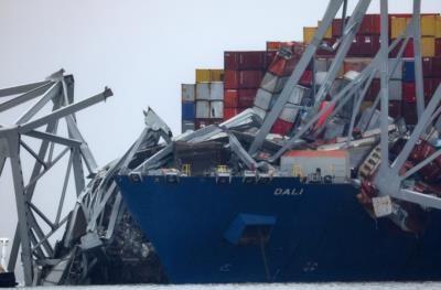 Heavy Lift Crane Vessel To Clear Debris At Collapsed Bridge