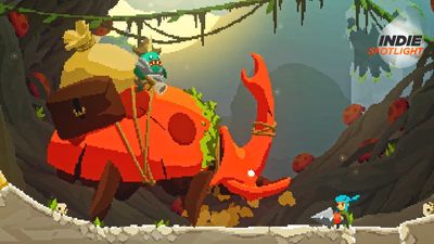This pixel pirate platformer has some of the coolest movement I've seen this year, and a dash of Dig Dug