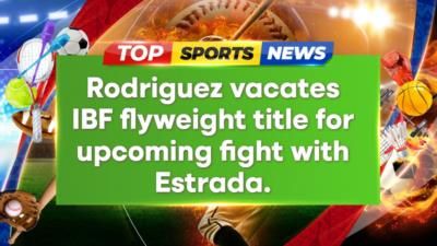 Jesse Rodriguez Relinquishes IBF Flyweight Title Ahead Of Fight