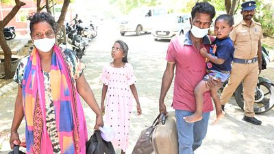 Four of a family from Sri Lanka arrive at Dhanushkodi islet