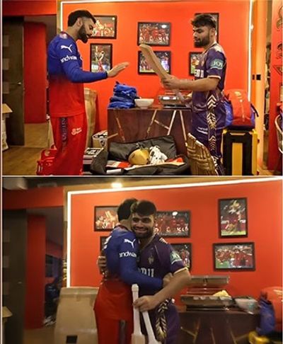 'From King to Finisher': Virat Kohli gifts a bat to Rinku Singh following RCB's loss to KKR
