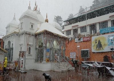 Uttarakhand: Gangotri Dham in Uttarkashi goes under white blanket after receiving snowfall