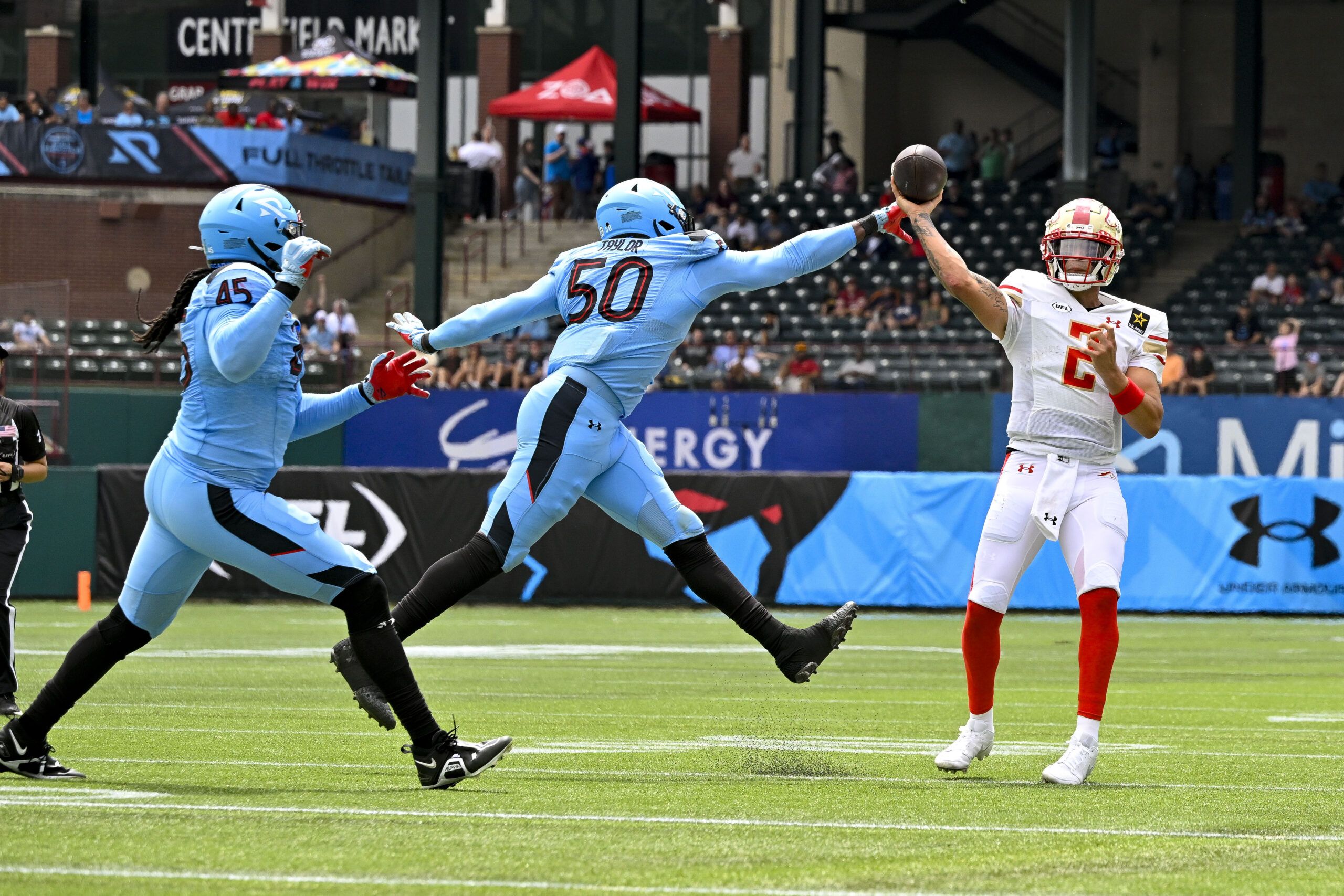 Former Panthers QB Matt Corral leads Stallions to win…