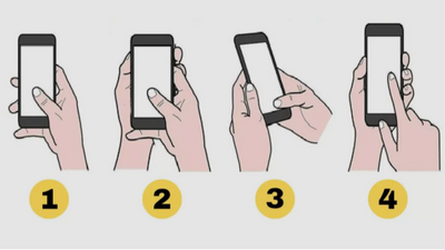 How you hold the phone can reveal hidden traits of your personality