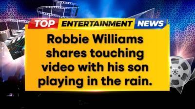 Robbie Williams Shares Heartwarming Moment With Son In The Rain