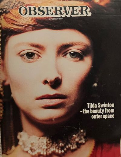 Tilda Swinton’s other-worldly appeal, as reported in 1987