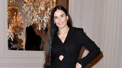 Demi Moore uses this emerging flooring trend to bring practicality and playfulness to her neutral living room