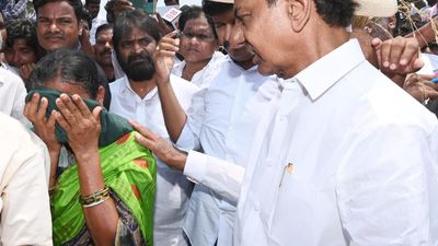 BRS president KCR extends ₹5L help to distressed woman farmer in Telangana