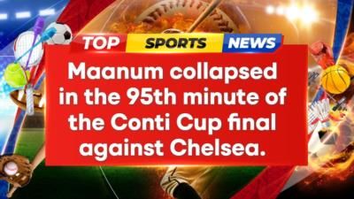 Arsenal Midfielder Frida Maanum Collapses During Conti Cup Final.