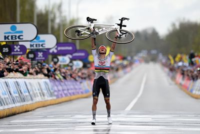 'It's one of the hardest races I've ever done' - Mathieu van der Poel on his historic Tour of Flanders victory