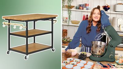 Drew Barrymore's new kitchen cart is the perfect solution for small spaces