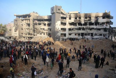 Middle East crisis: Israel withdraws from al-Shifa hospital in Gaza as Hamas-run media office says hundreds of Palestinians killed – as it happened