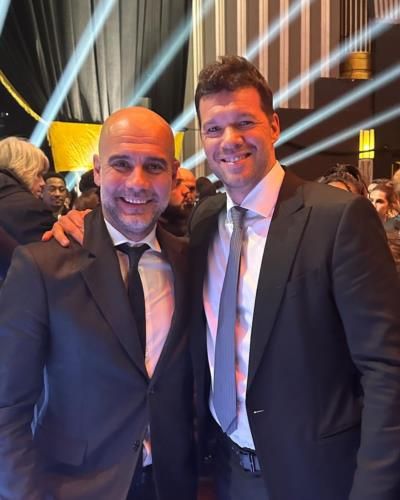 Michael Ballack And Friend Exude Elegance In Formal Attire