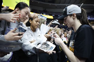 Caitlin Clark showed why she’s a great role model by signing items for thrilled fans after Elite Eight win