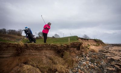 ‘Awful’: climate crisis threatens to sink historic north-east golf club