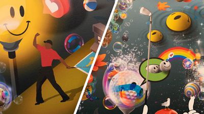 Is This The Most Unique Golf Artwork You Will Find? Sunningdale Heath's New 'Banksy-esque' Paintings Offer A Striking Contrast To 'Stuffy' Clubhouses