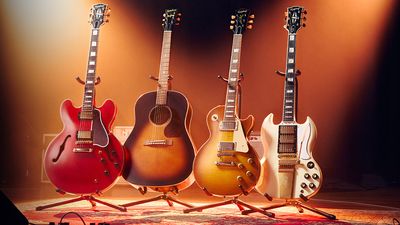 “Updated and more authentic than ever”: Epiphone rolls out the Gibson headstock for its latest high-end Inspired by Gibson Custom Shop drop, including a new 1959 Les Paul Standard – and a pink J-180