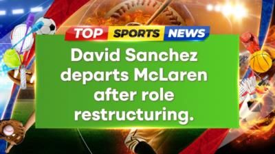 Aerodynamicist David Sanchez Leaves Mclaren After Organizational Changes