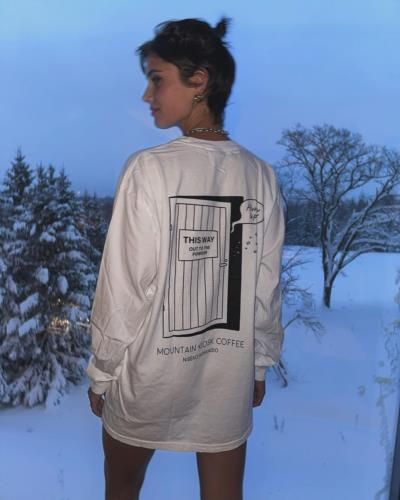 Taylor Hill Radiant In White Outfit At Higashiyama Niseko Village