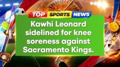 Kawhi Leonard Ruled Out For Game Against Sacramento Kings