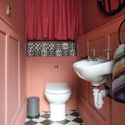 'I gave my downstairs loo a striking, colour-drenched makeover for under £300'