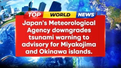 Tsunami Warning Downgraded For Miyakojima And Okinawa Islands