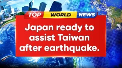 Japan Offers Support To Taiwan After 7.4 Magnitude Earthquake