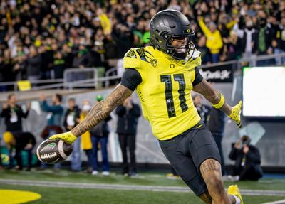 Oregon WR Troy Franklin in Cleveland ahead of the 2024 NFL draft