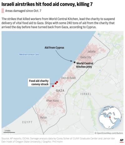 Six Foreign Aid Workers Killed In Israeli Strikes In Gaza