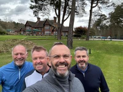 Andrew Coltart Bonding With Friends At The Golf Club