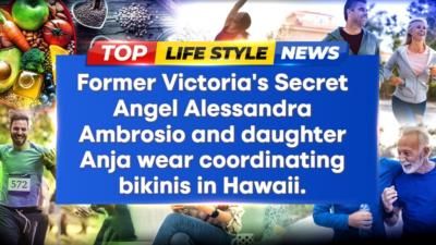 Alessandra Ambrosio And Daughter Anja Stun In Matching Bikinis