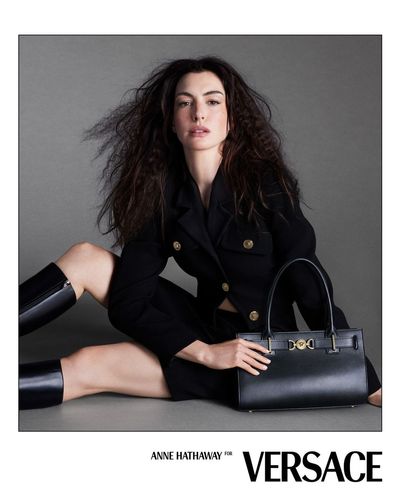 Anne Hathaway Confirms Her Icon Status via Versace's Brand New Advertising Campaign
