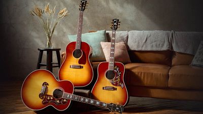 Gibson switches up the tonewood recipe for three classic Standard acoustics, giving the J-45, SJ-200 and Hummingbird a rosewood refresh for “rich sonic allure”
