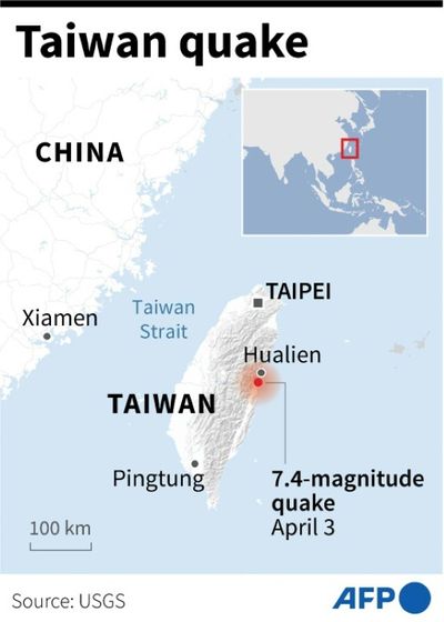 Helicopter Plucks Miners To Safety As Taiwan Searches For Missing After Quake