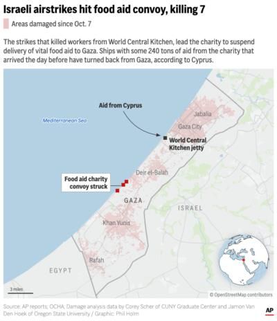 Israeli Attack Kills Seven Aid Workers In Gaza