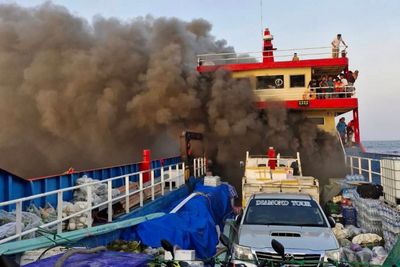 Koh Tao ferry catches fire