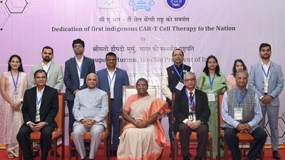 President launches India's first homegrown CAR T-cell therapy for cancer treatment, calls it 'new hope'