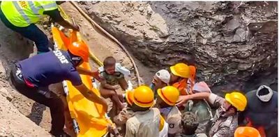 Karnataka: Child trapped in borewell rescued after 20-hour operation in Vijayapura
