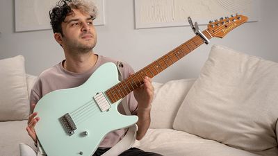 “I asked Ibanez for a Telecaster-style guitar with a single neck pickup. I was expecting them to make fun of me and say no!” Standards’ Marcos Mena is bringing joy to virtuoso playing with his custom mint green tapping machine