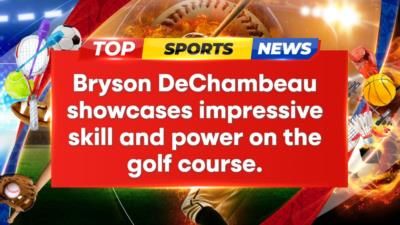 Bryson Dechambeau's Impressive Golf Swing Displaying Power And Precision