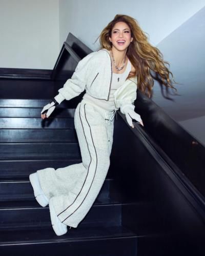 Shakira Radiates Elegance In Stunning White Photoshoot