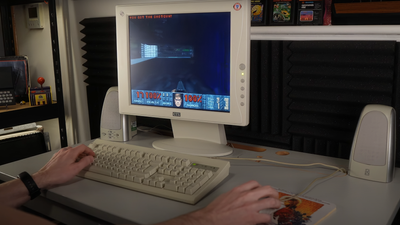 Rescued retro desk PC becomes the latest device to run Doom — AMD Duron-based system unsurprisingly lets you shotgun blast imps without major issues