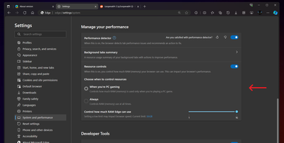 Microsoft is working on a RAM limit slider for its Edge Browser, to prioritize memory-intensive applications, PC games