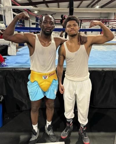 Meeting Of Boxing Legends: Shakur Stevenson And Terence Crawford