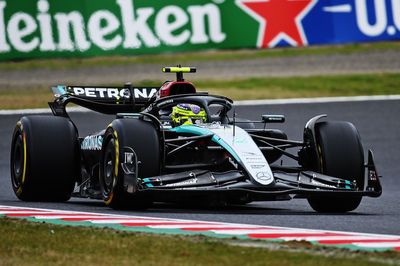 Mercedes F1 car feels best it has all season in Japan practice, says Hamilton