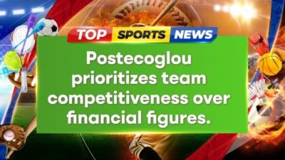 Tottenham's Postecoglou Emphasizes Squad Building Over Financial Pressure
