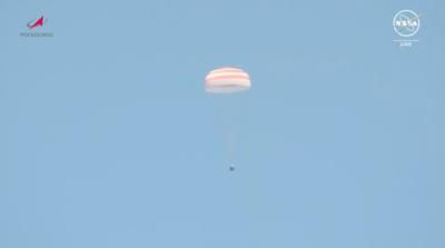 Russian Descent Vehicle Successfully Lands In Kazakhstan With Astronauts