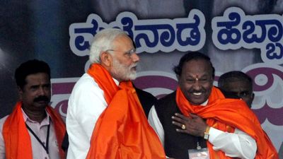 ‘Rebel’ K.S. Eshwarappa files caveat over use of Prime Minister Narendra Modi’s photo in Lok Sabha election campaign