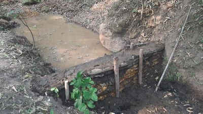 Brushwood check dams constructed in Marayur forest division