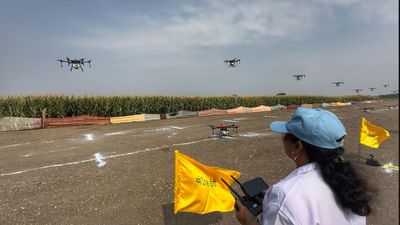 Aerial transformation of agriculture in Telangana